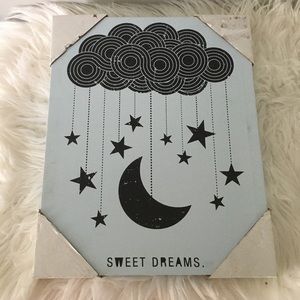 Light Blue And Black Sweet Dreams Painting Unisex